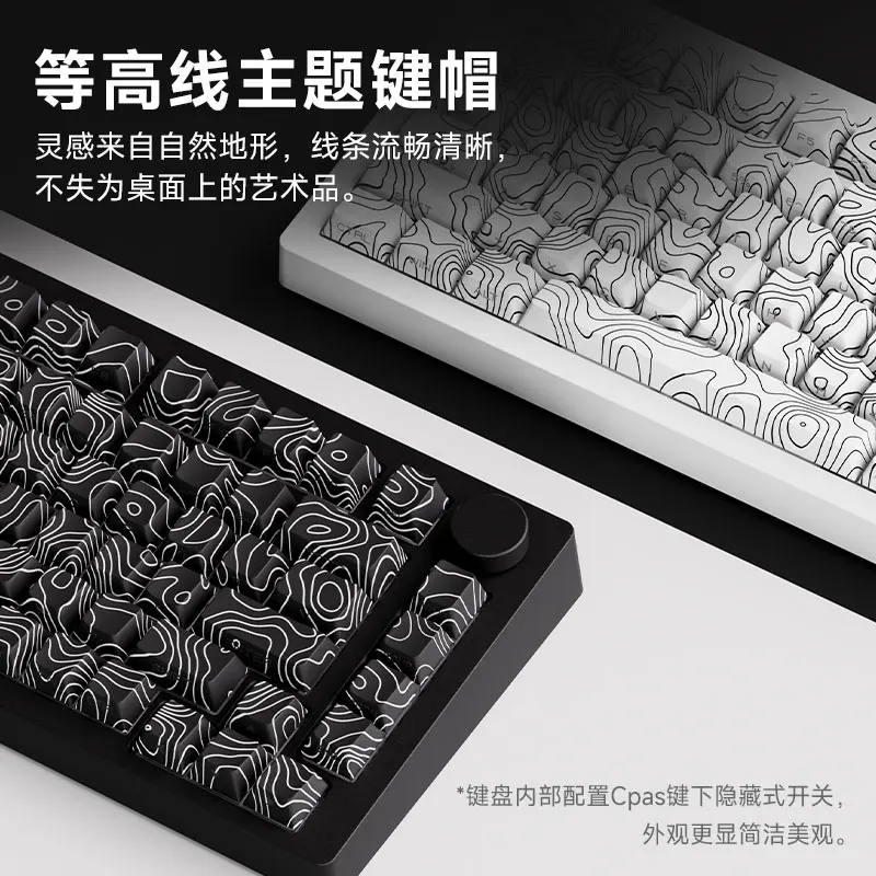 MonsGeek M1 V5 Tri-mode mechanisch toetsenbord/Barebone Kit VIA 75% 3/5-pins aangepast Hot Swap RGB snelle demontage pakkingtoetsenbord