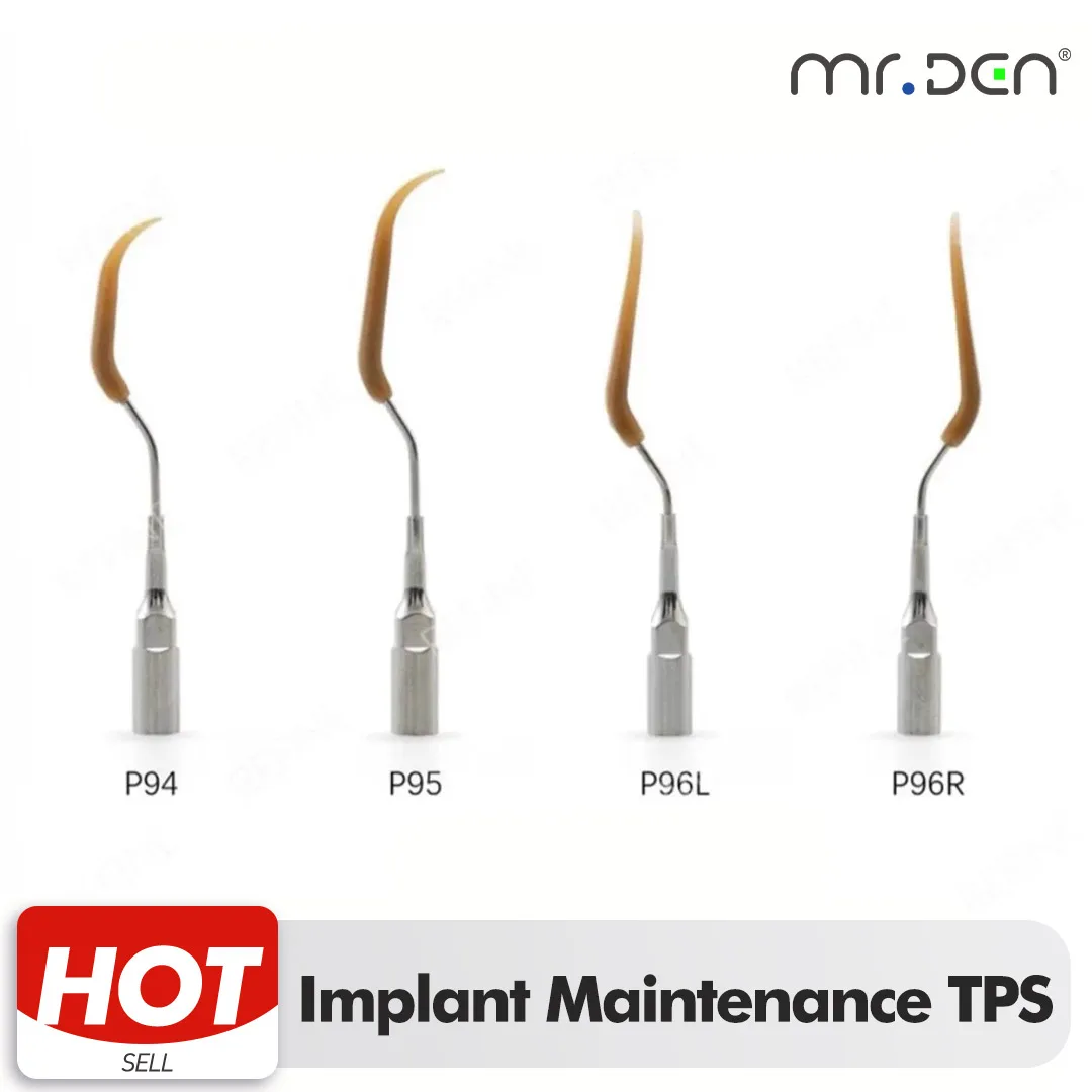 Woodpecker EMS Dental Implant Maintenance TPS Porcelain Ultrasonic Cleaning Tips Abutment Restoration Tool