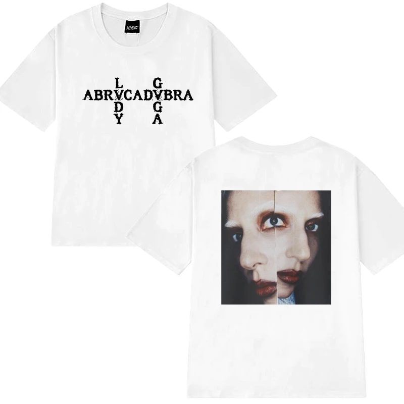 

Hot Sale Lady Gaga 2025 New in Album Graphic T shirt Men Women vintage Y2k short sleeve T-shirts Unisex 100% Cotton clothing