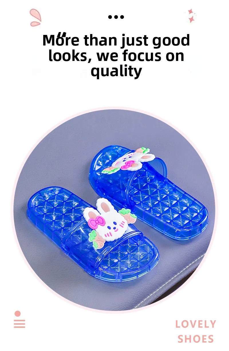 2026 Mädchen Sommer Kristall-Jelly-Sandalen Transparente Weiche Sohle Rutschfest Innen- und Außenbereich Prinzessinnen-Set – Detail 5