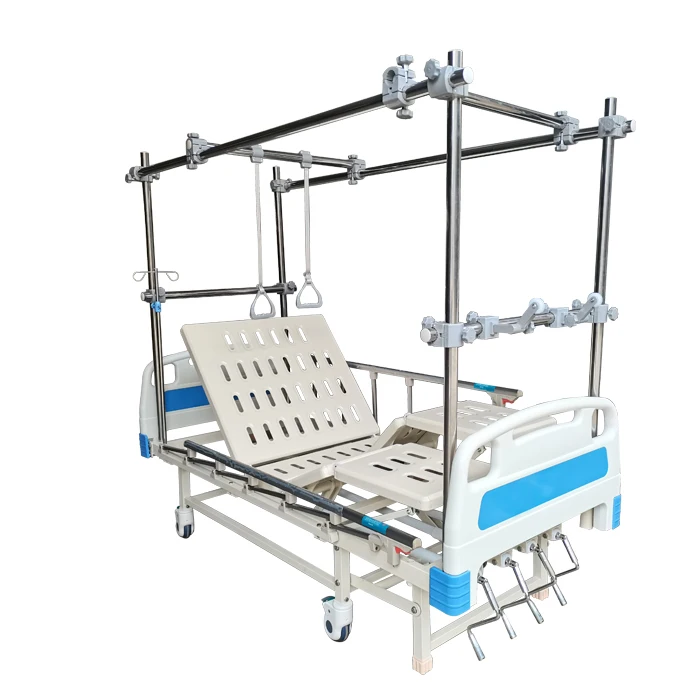 YC-466U 4 Function Adjustable Manual Hospital  Beds Traction Beds With Split Legs For Physiotherapy