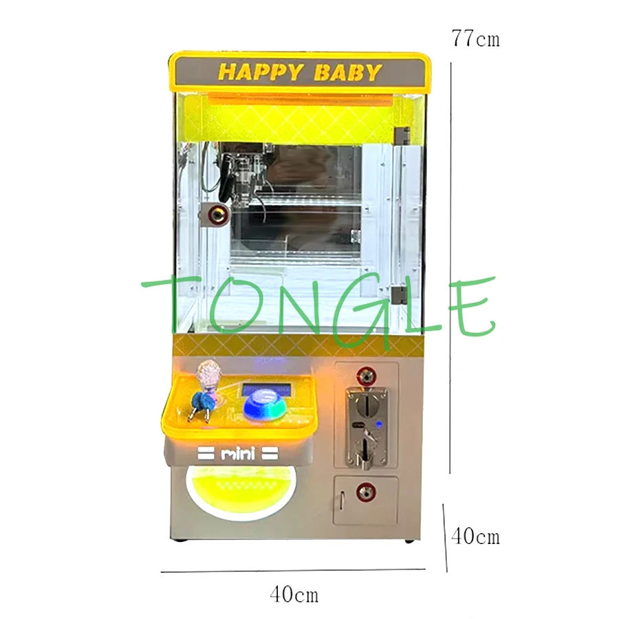 

New Mini Toy Claw Crane Doll Machine for Carnival, Arcade Grabber, Coin Operated, KTV, Cinema, 110V, 220V LED