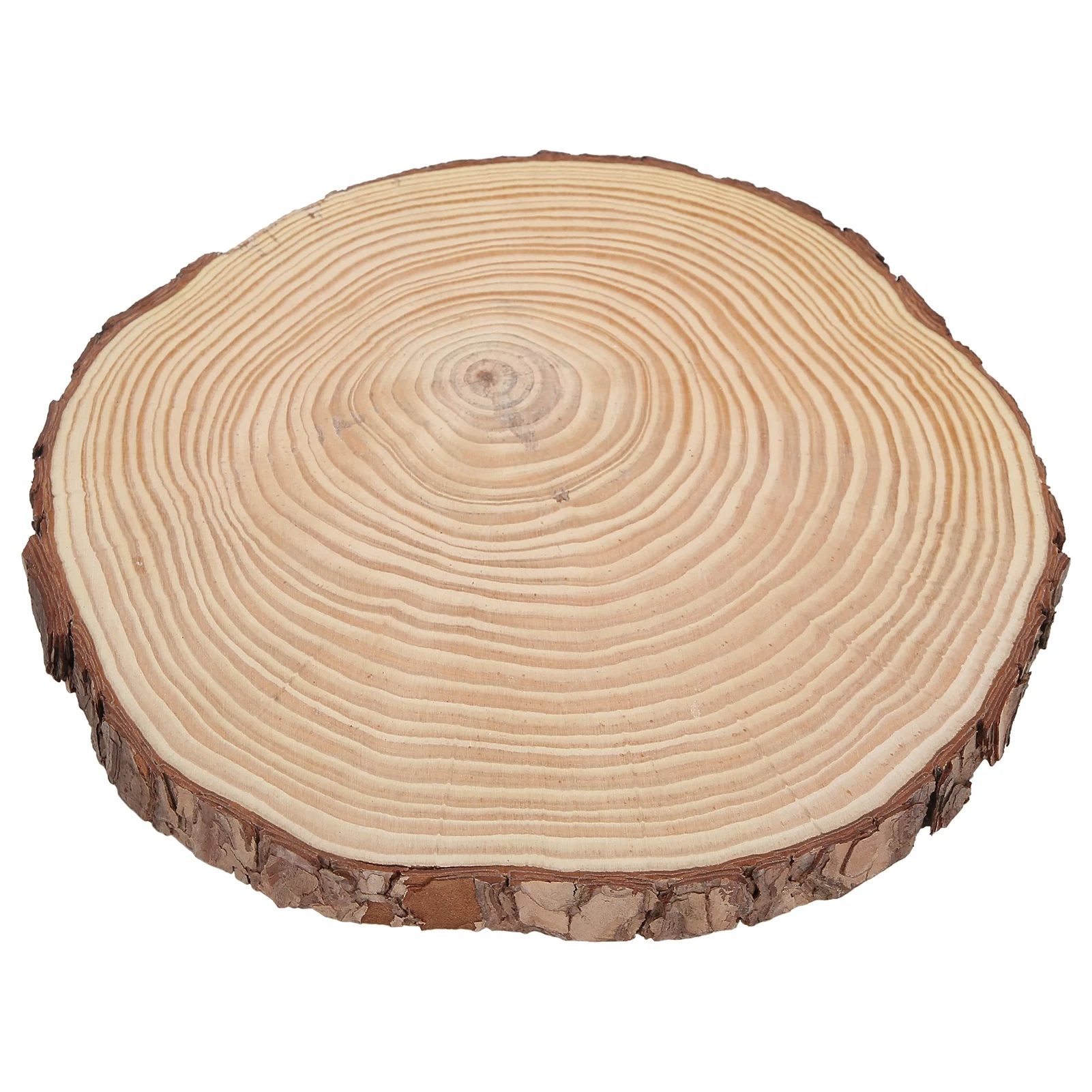 Natural Wood Slices Unfinished Wooden Circles Ornaments Irregular Wood Slice With Bark Home Handmade Crafts