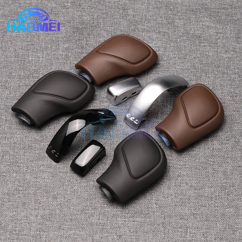 brown leather, DSG logo，For Volkswagen Golf MK6 MK7 R GTI Passat B7 B8 CC R20 Jetta MK6 shift knob DSG,
