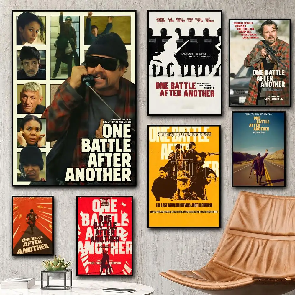 Aesthetic Wall Art Poster Trendy movie One Battle After Another Poster for Bedroom Dorm Room Home Decor Large Wall Picture Print