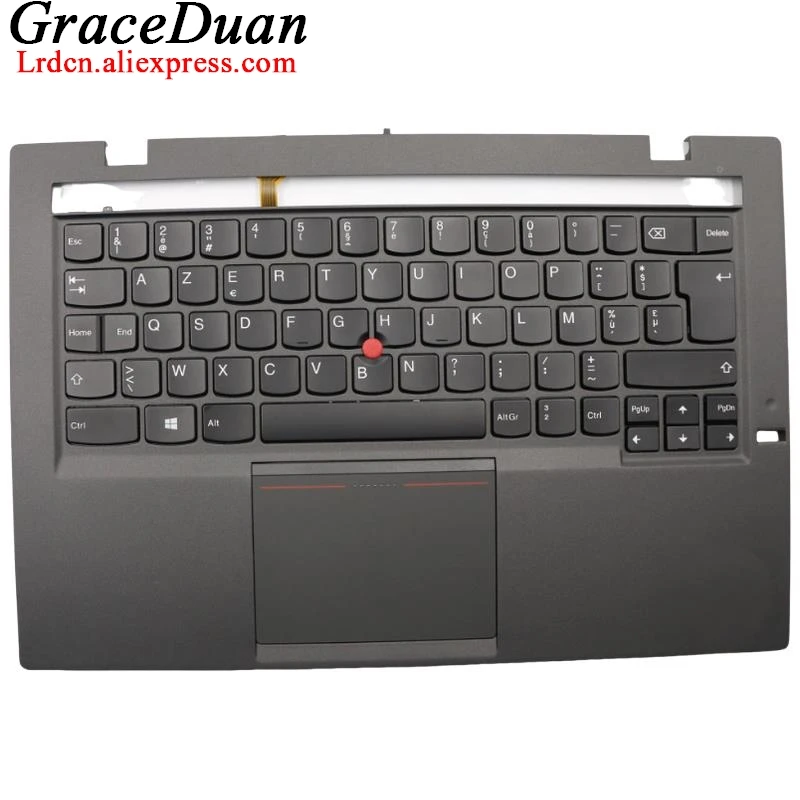 

BE Belgian Black Keyboard Upper Case Palmrest Shell Cover For Lenovo Thinkpad X1 Carbon 2nd Gen2 G2 04X6494 04X6529