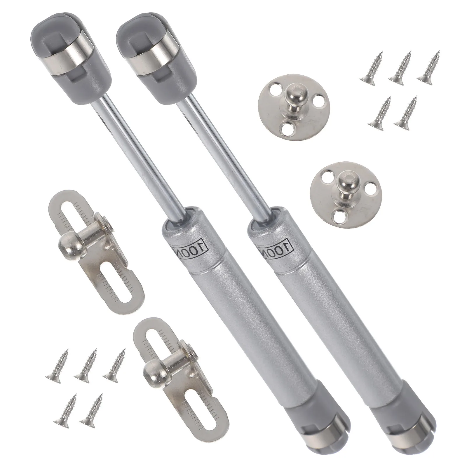 1 مجموعة 1 مجموعة الدعامات الغاز الهيدروليكية غطاء من الفولاذ المقاوم للصدأ دعم المفصلي لخزانة أثاث المطبخ الأبواب مفصلات الثقيلة