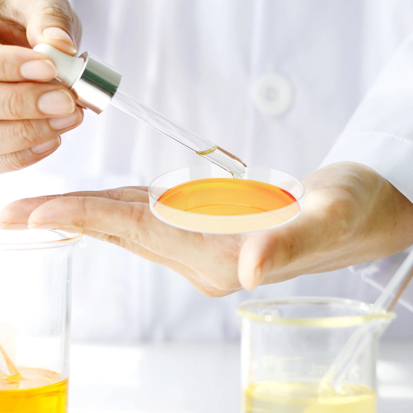 

30Pcs Petri Dish Clear Plastic with Lid Heat Resistant Corrosion Proof Lab Science Experiment Supplies Tissue Culture Plate