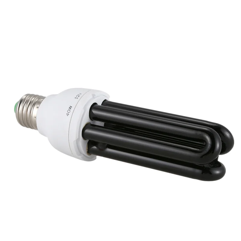 

ABJI-3X E27 40W UV Ultraviolet Fluorescent Blacklight CFL Light Bulb Lamp 220V Shape:Straight Wattage Voltage:40W DC 12V