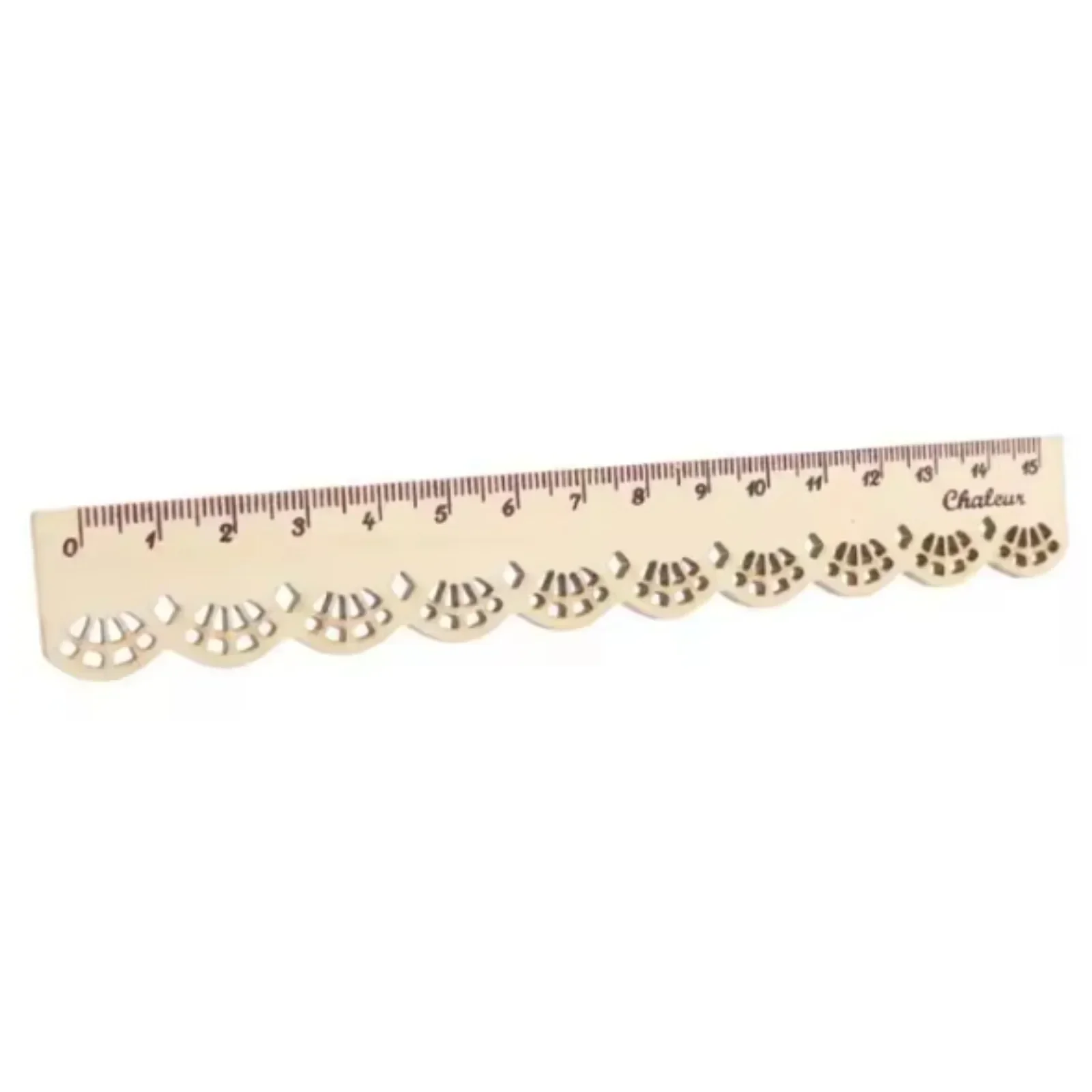 1 Pcs Korea Kawaii Cute Stationery Lace Brown Wood Ruler Sewing Ruler Office School Accessories