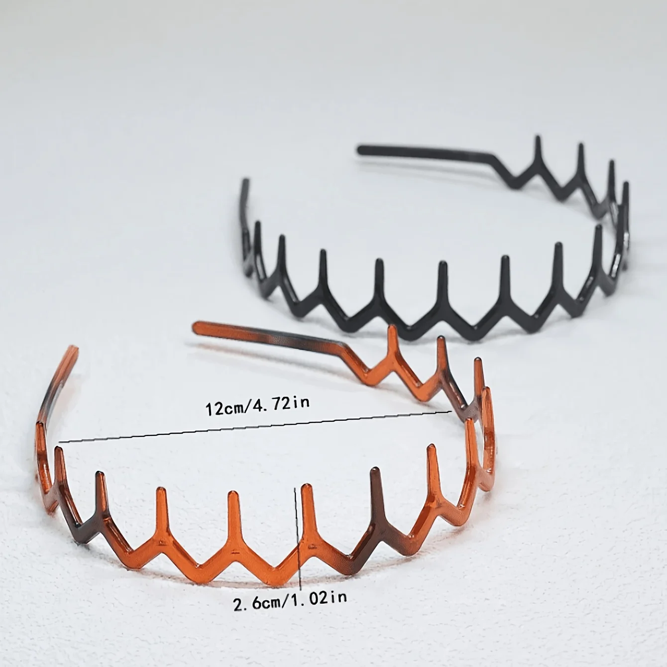 1pc/2pcs Ladies Easy And Fashionable Wavy Toothed Easy-Fix Headband, Cosmetic Headband, Elegant Style - Detail 1