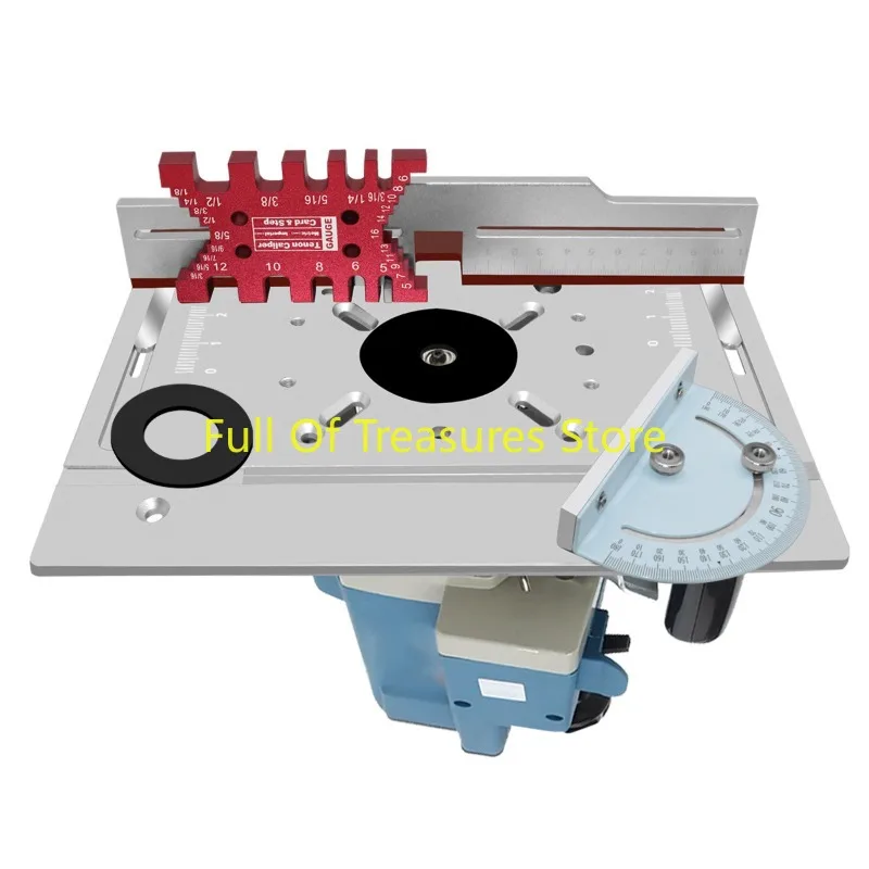 H8 aluminum alloy electric wood milling, chamfering and trimming machine, inverted board woodworking lifting workbench