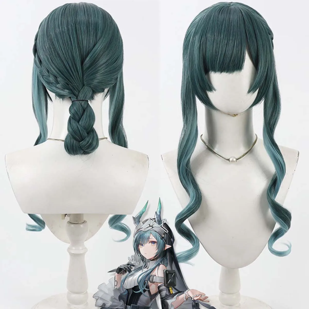 

Game Ariknights Endfield Xaihi Long Green Hair Heat Resistant hair Wig