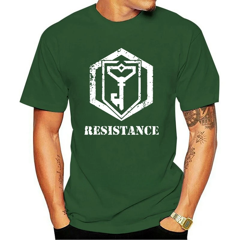 Man Clothing New Men Tshirt RESISTANCE   Ingress Unisex T Shirt Women T-Shirt Tees Top