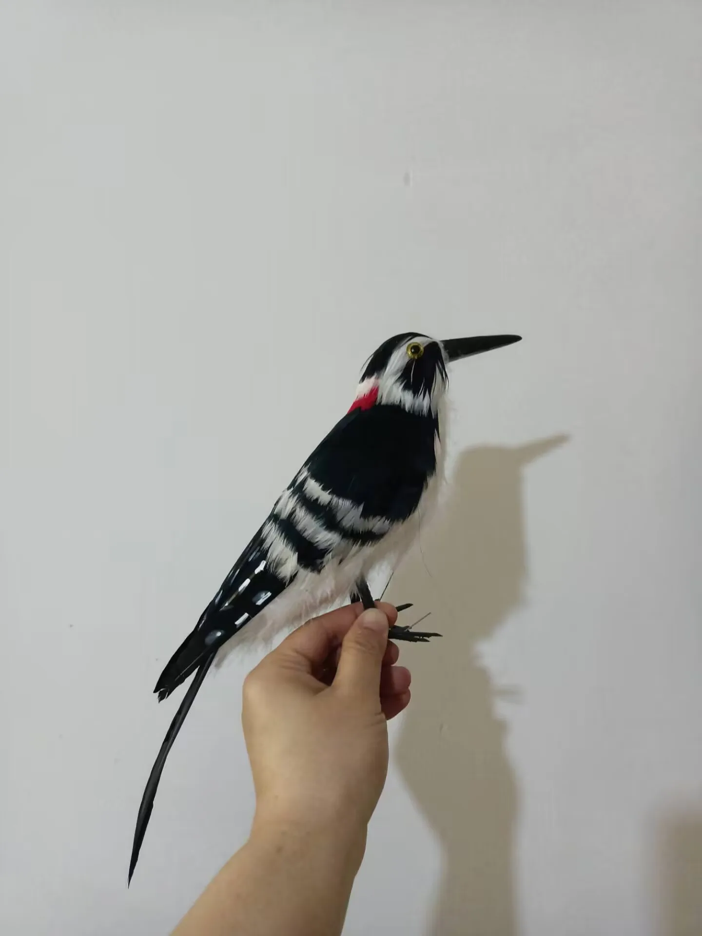 cute simulation foam and feathers woodpecker model toy gift about 32cm h2723