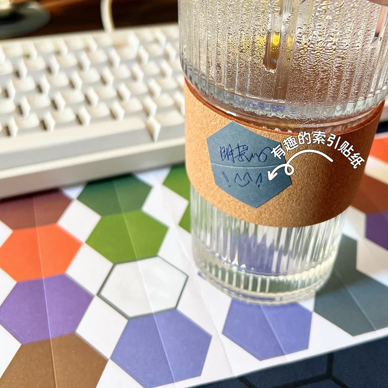 Candy Color Index Sticky Notes Notebook Planner Accessories Tool Index Sticky Sticker Message Notes Scratch Pad