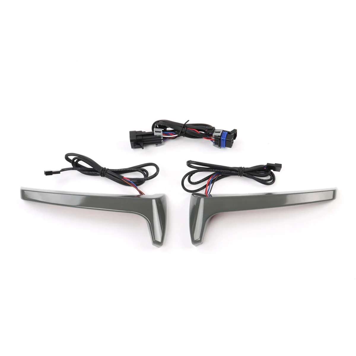 

A15Z-Motorcycle Rear Side Saddlebag LED Indicator Run Turn Brake Lights for Indian Challenger Chieftain Pursuit Smoke Gray