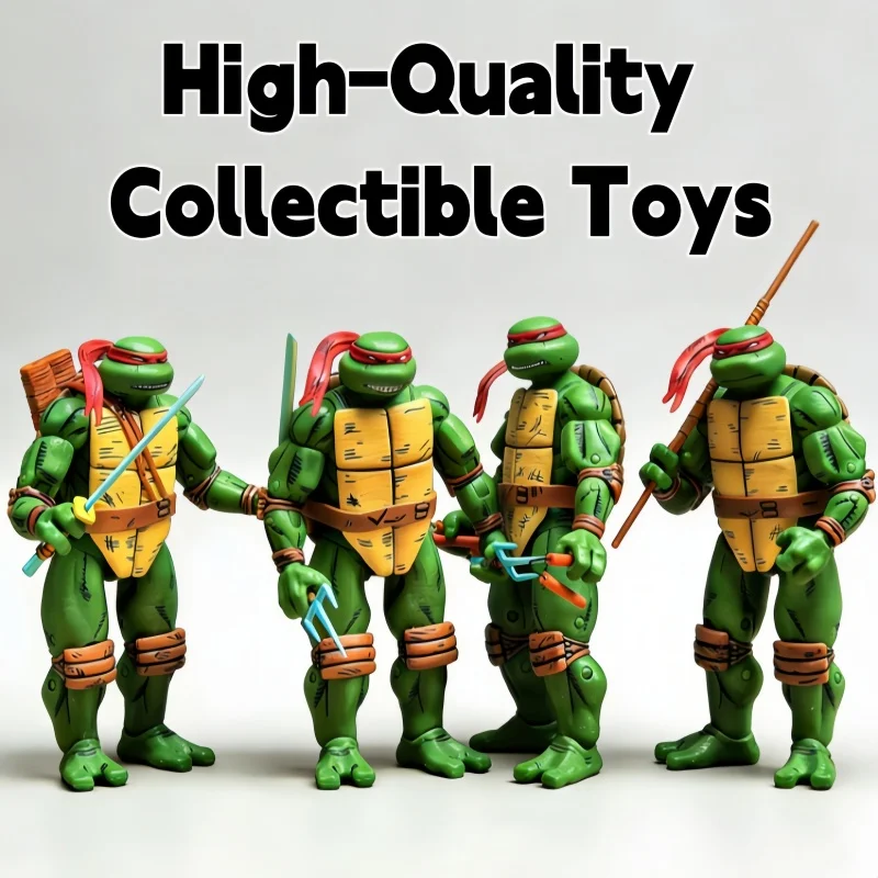 

Набор из 4 мини-фигурок Черепашек-мутантов, коллекционные модели, подвижные куклы-персонажи, подарок для детей и фанатов