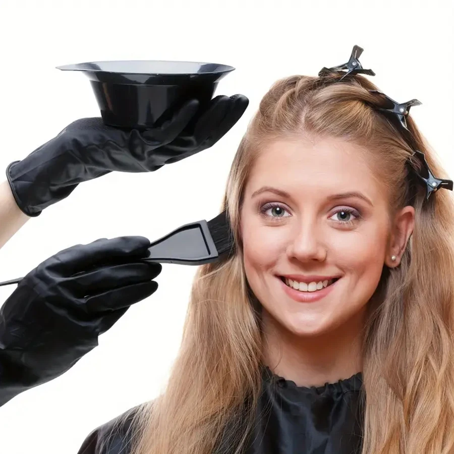 7pcs Hair Dyeing Tool Set Professional Salon Hairdressing Highlighting Tools Kit for Hair Coloring And Styling
