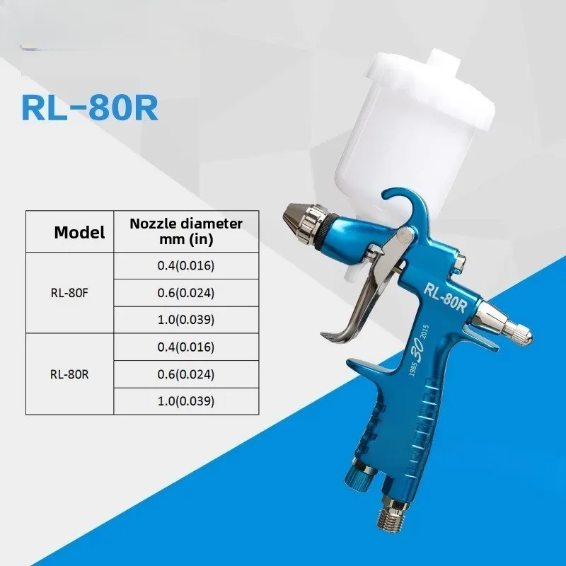 Pneumatic Manual Spray Gun RL-80F/R High Atomization Small Caliber Repair Paint Gun