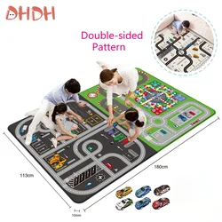 New Baby Game Mat City Traffic Car Map Boy Girls Educational Toys Flying Chess Carpet Carpet Activities for Baby Play Mat