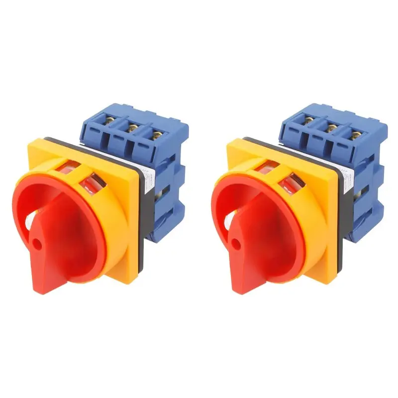 

Переключатель ABYP 2X LW30-25, универсальный селектор с поворотным кулачком, фиксирующие переключатели, универсальное преобразование 440 В, 25 А, 3 секции