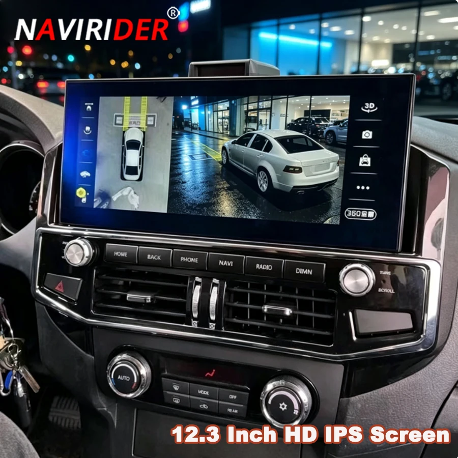12.3 Inch Android 14 Carplay HD Screen For Mitsubishi Pajero V90 Shogun Montero 2006-2020 Car Radio GPS Navigation Video Player