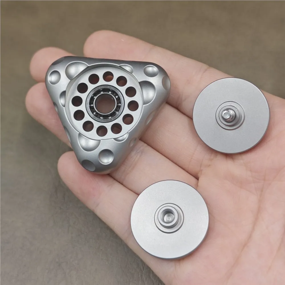 WANG 21 EDC Do Not Eat Fidget Spinner Cheese Mini Gyro Three-Bladed Fidget Spinner Anxiety Relief Gadgets
