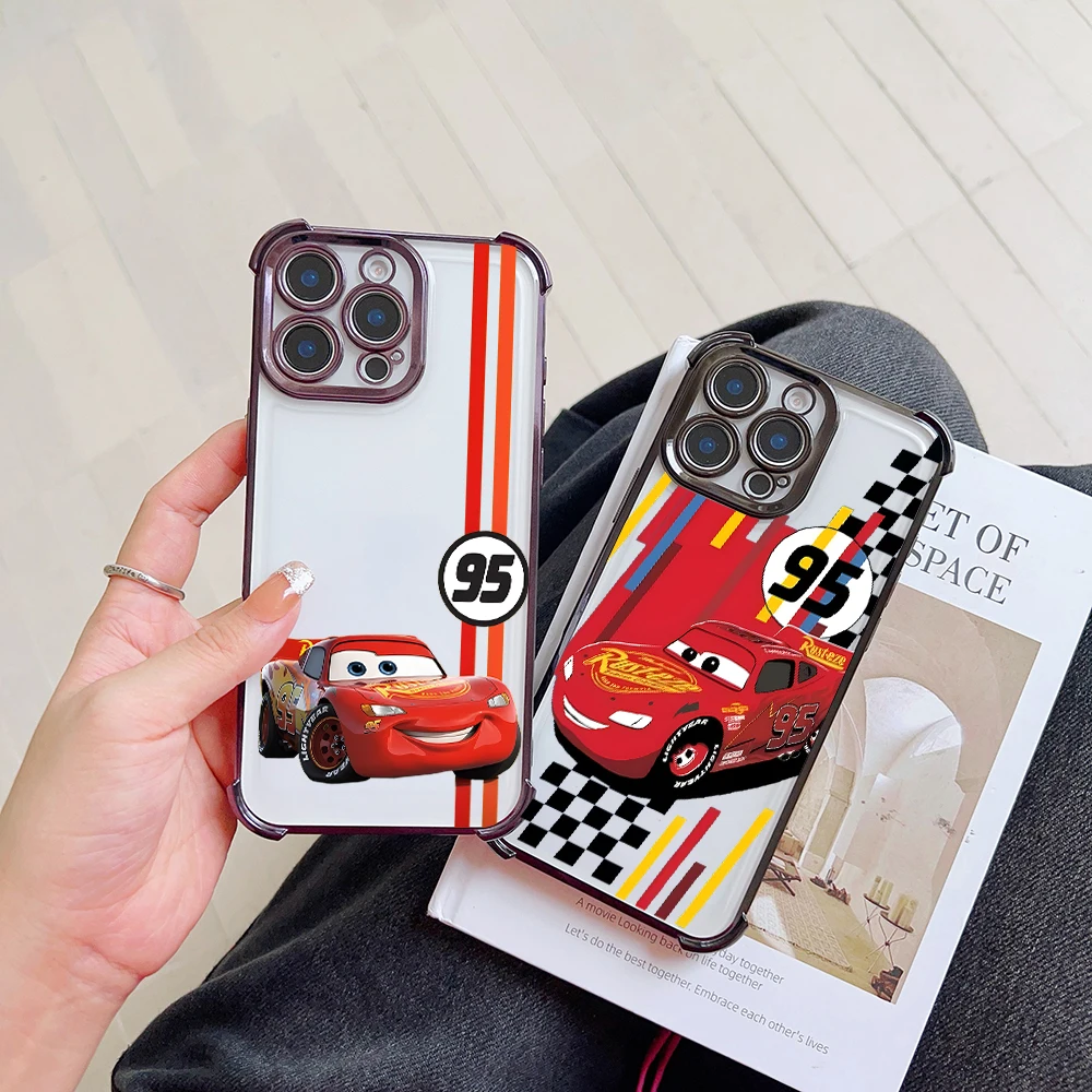 Lightning McQueen Racing Case For Samsung A73 A55 A54 A53 A35 A33 A34 A25 A24 A23 A16 A15 A14 A06 A05 A04 5G Shockproof Armor