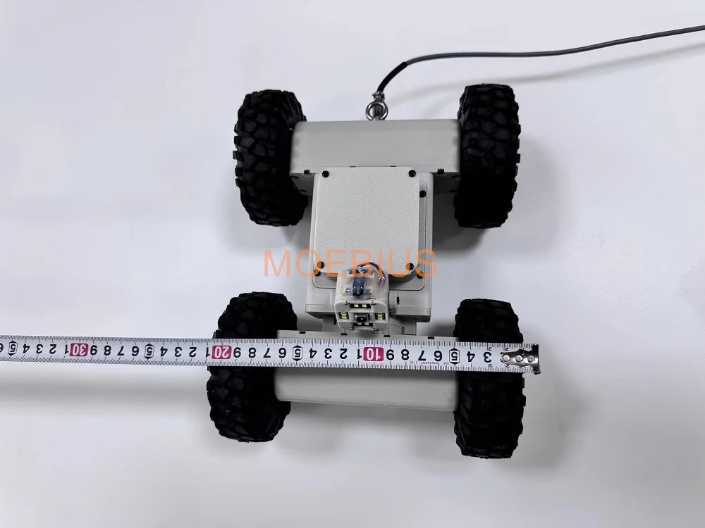 Wired Image Transmission Remote Control Car Pipeline Inspection Robot Flower Board Threading Robot DIY Program Toy