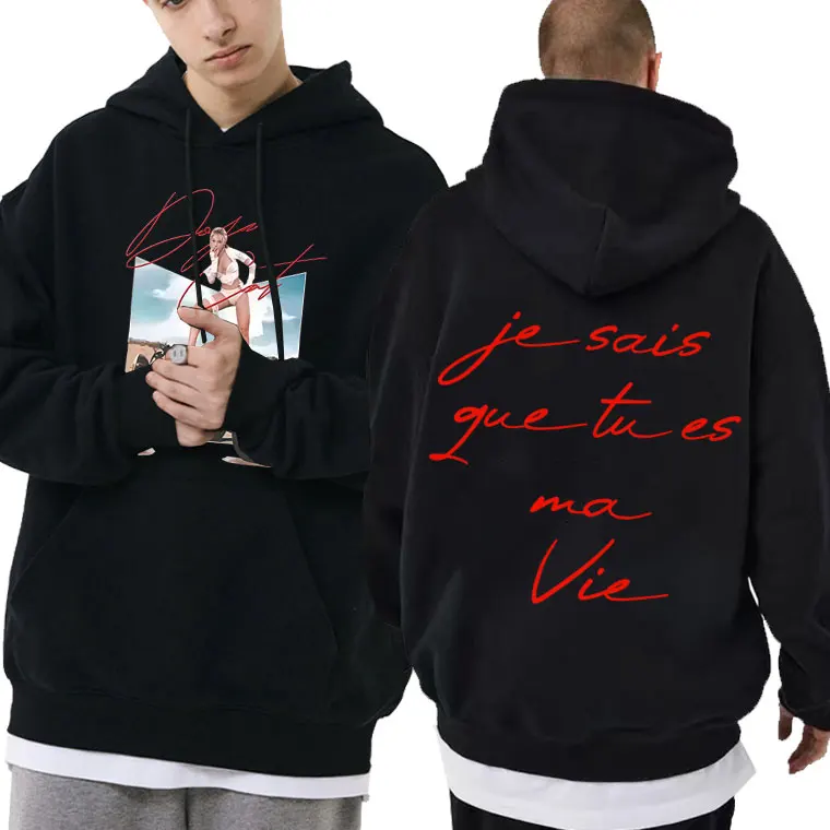 

Rapper Doja Cat Je Sais Que Tu Es Ma Vie World Tour 2026 Hoodie Men Women Hip Hop Oversized Streetwear Male Vintage Sweatshirt