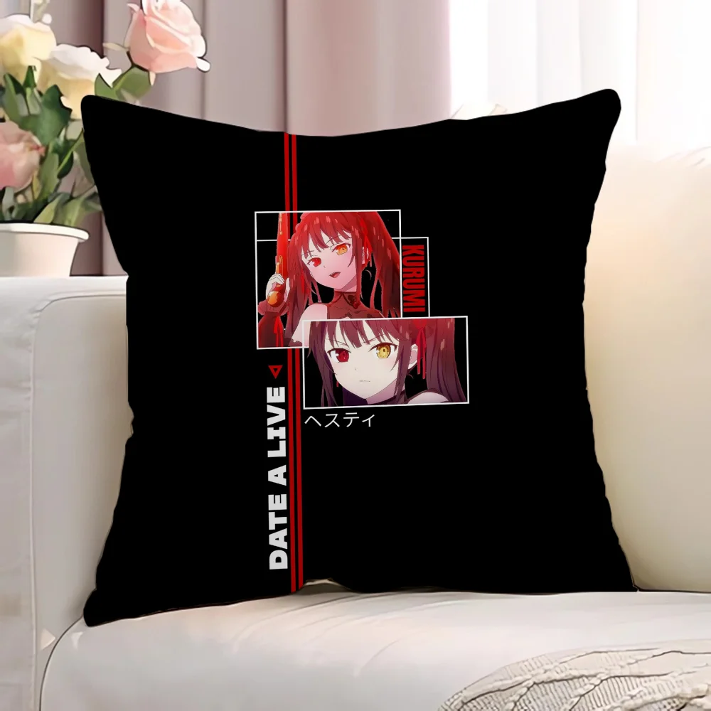 T-Tokisaki KurumiS Body Pillow Cover 45x45 Decorative Pillowcases for Pillows Pillowcase Sofa Cushion Short Plush Cushions 45*45