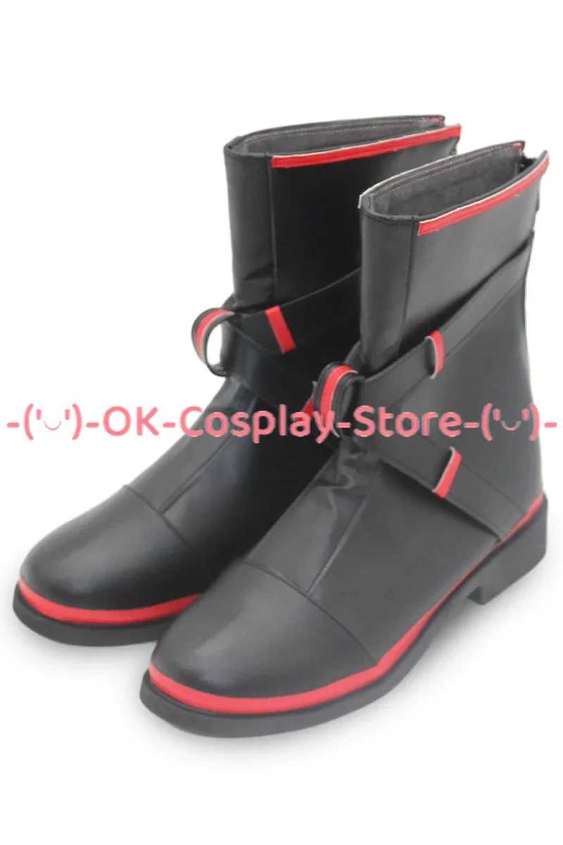 Kuzuha COSPLAY รองเท้า vtuber COSPLAY PROP รองเท้าหนัง PU รองเท้าเทศกาลฮาโลวีนทำเอง