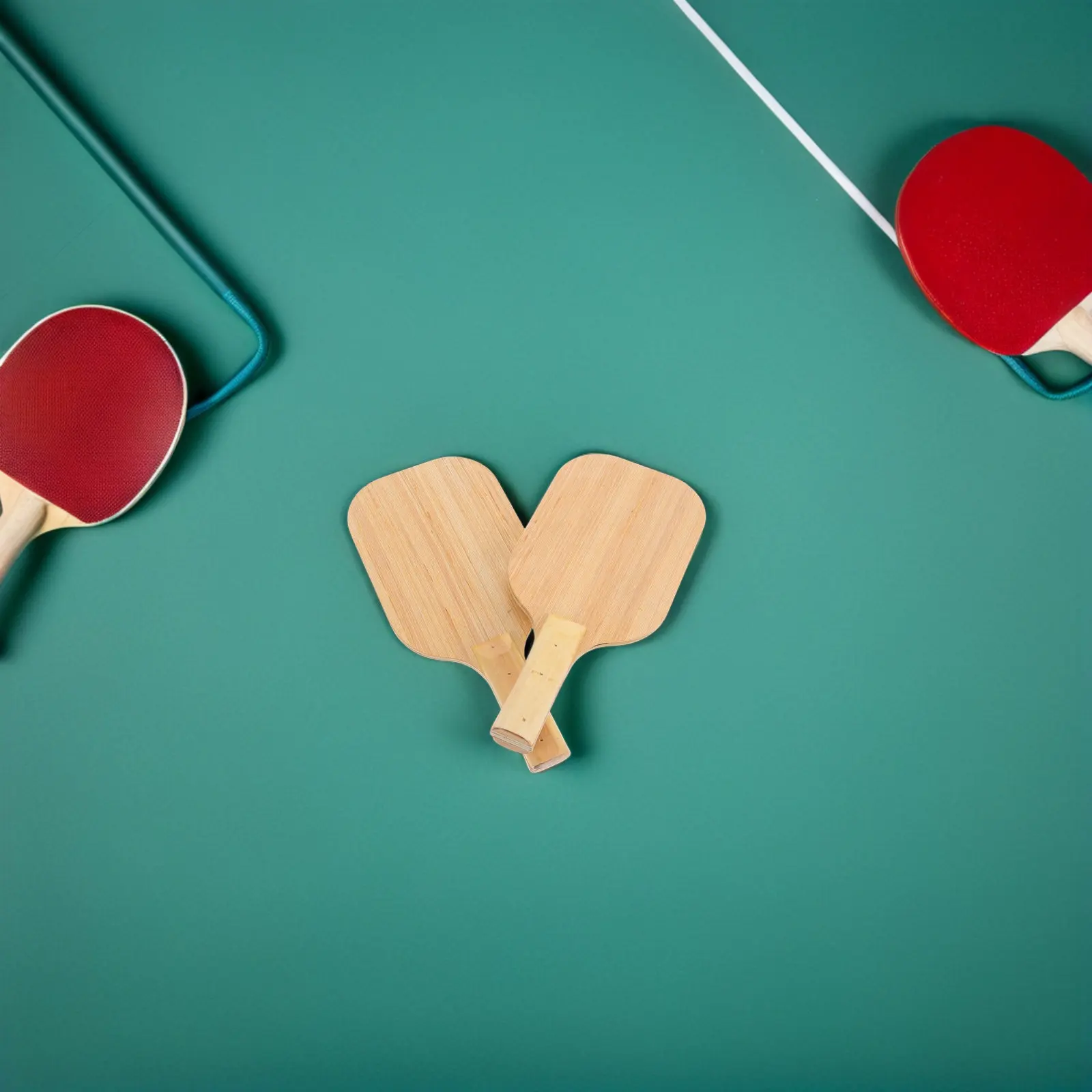 Blind Table Tennis Paddle High Sensitivity Rebound Ergonomic Grip Sounds Feedback Design for Training Competitions Inclusive