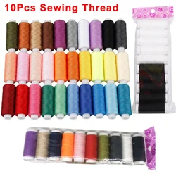 10Pcs Sewing Thread Kits 200 Yards Each Spool Polyester Thread Hand Sewing Embroidery Thread for DIY Crafts Tool Machine Sewing