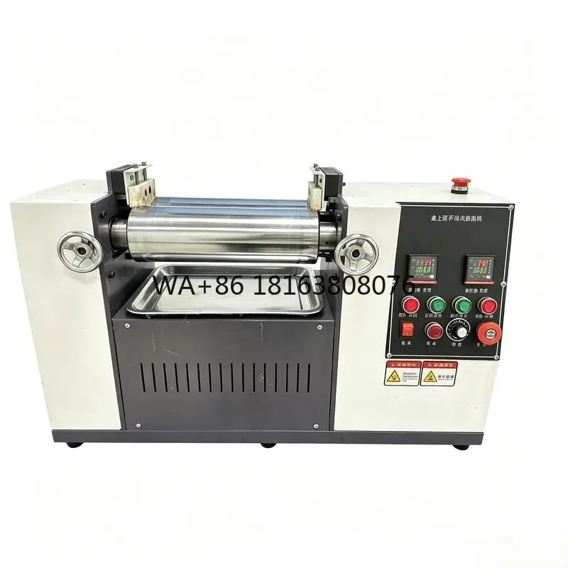 Adjustable Speed Two Roll Mill Electric Heating Lab Rubber Plastic Silicone Mixing Machine for Pvc Eva Sample Preparation