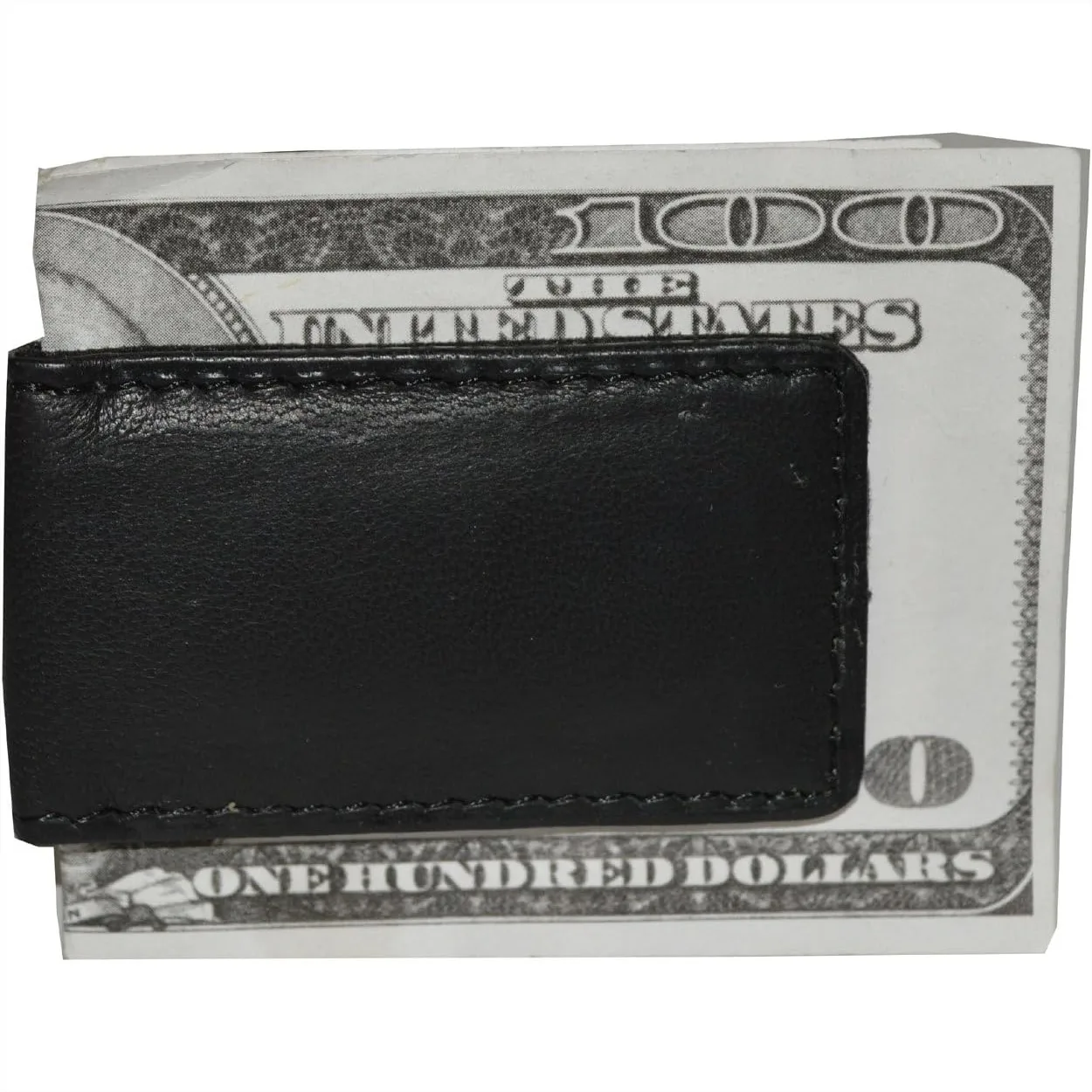 

Men Leather Money Clip Strong Magnetic Wallet For Cash And Cards