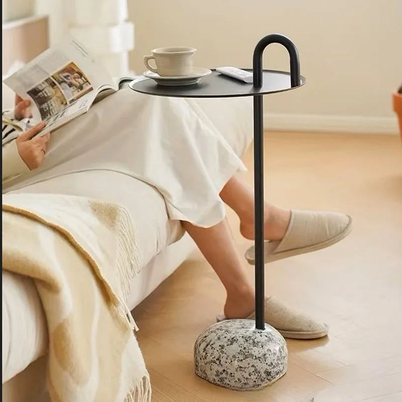 Mobile needs to be assembled, bedroom granite base metal edge table