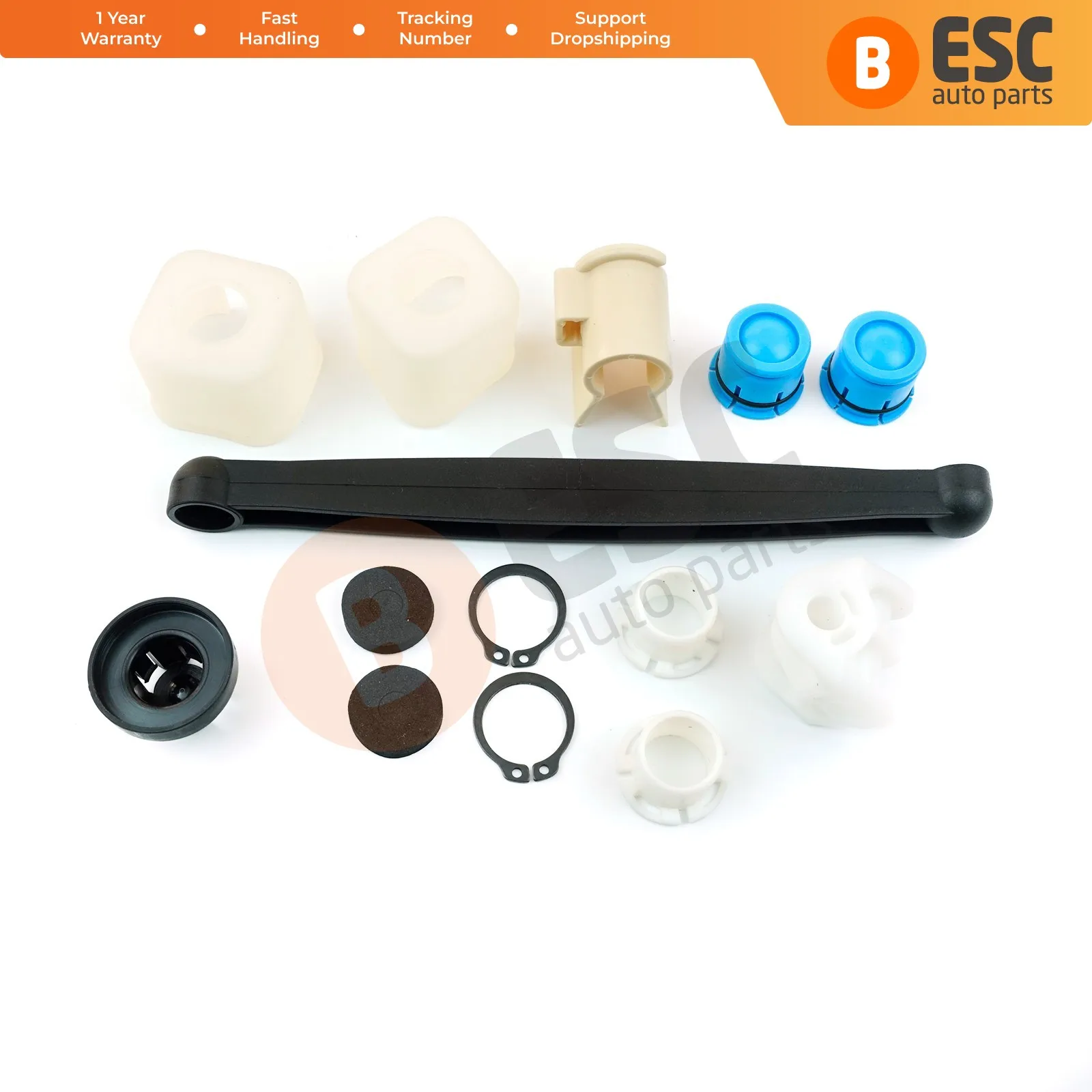 

ESC Auto Parts ESP24 Gear Linkage Selector Bush Repair Kit 93183155 for Vauxhall Opel Corsa C Combo Meriva Tigra Fast Shipment