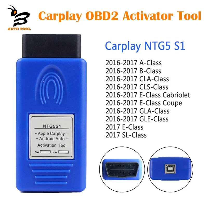 

Newest NTG5S1 NTG5ES2 CarPlay for Apple/Android Car Play Auto OBD2 Activator Tool Protocol Communication for MB High Quality