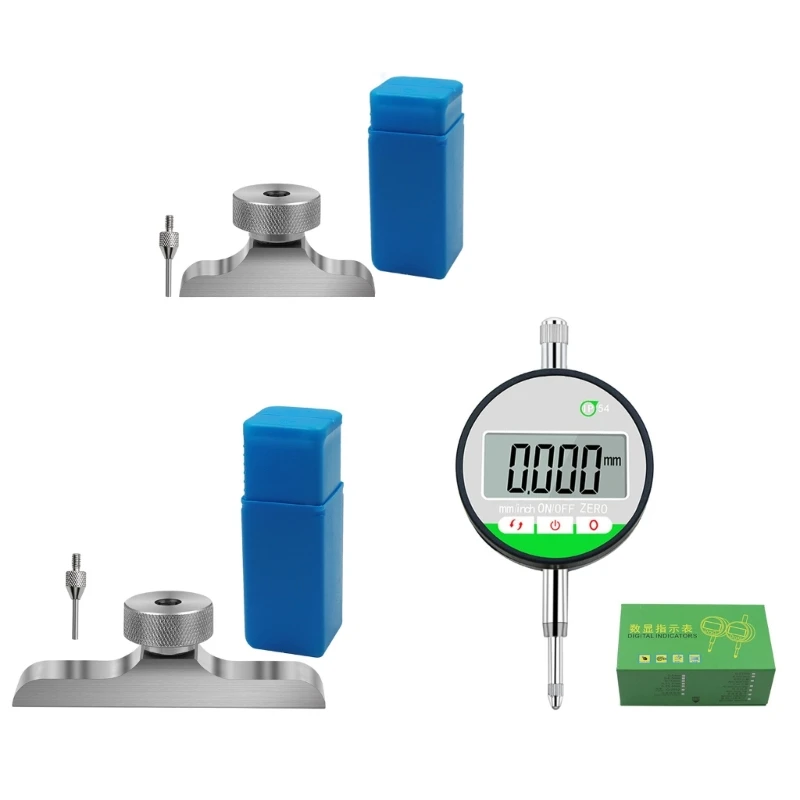 Measuring Tools 62mm/98mm/0-12.7mm Digital Indicators with Base MM Inch Conversion Built-in Battery Dial Gauge Caliper