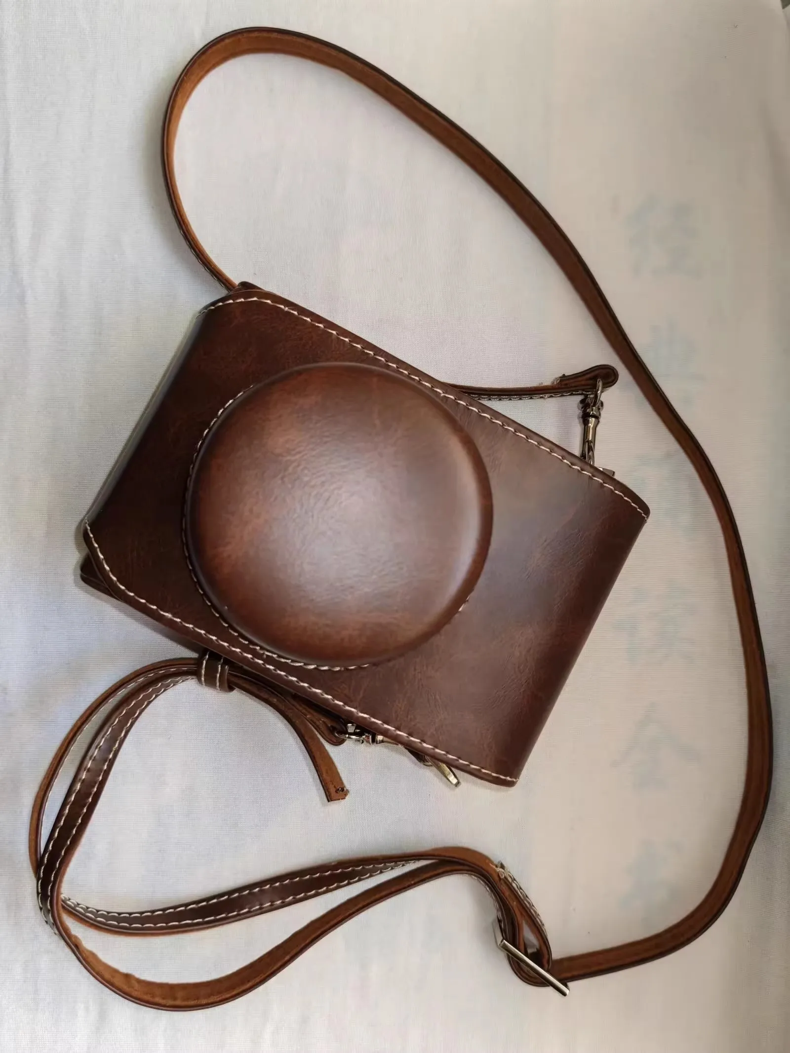 PU sac photo étui pour Panasonic LUMIX DMC-LX100m2 LX100 LX7 LX5 LX3 LX-7 LX-5 LX-3 rétro style étui pour appareil photo sac à bandoulière