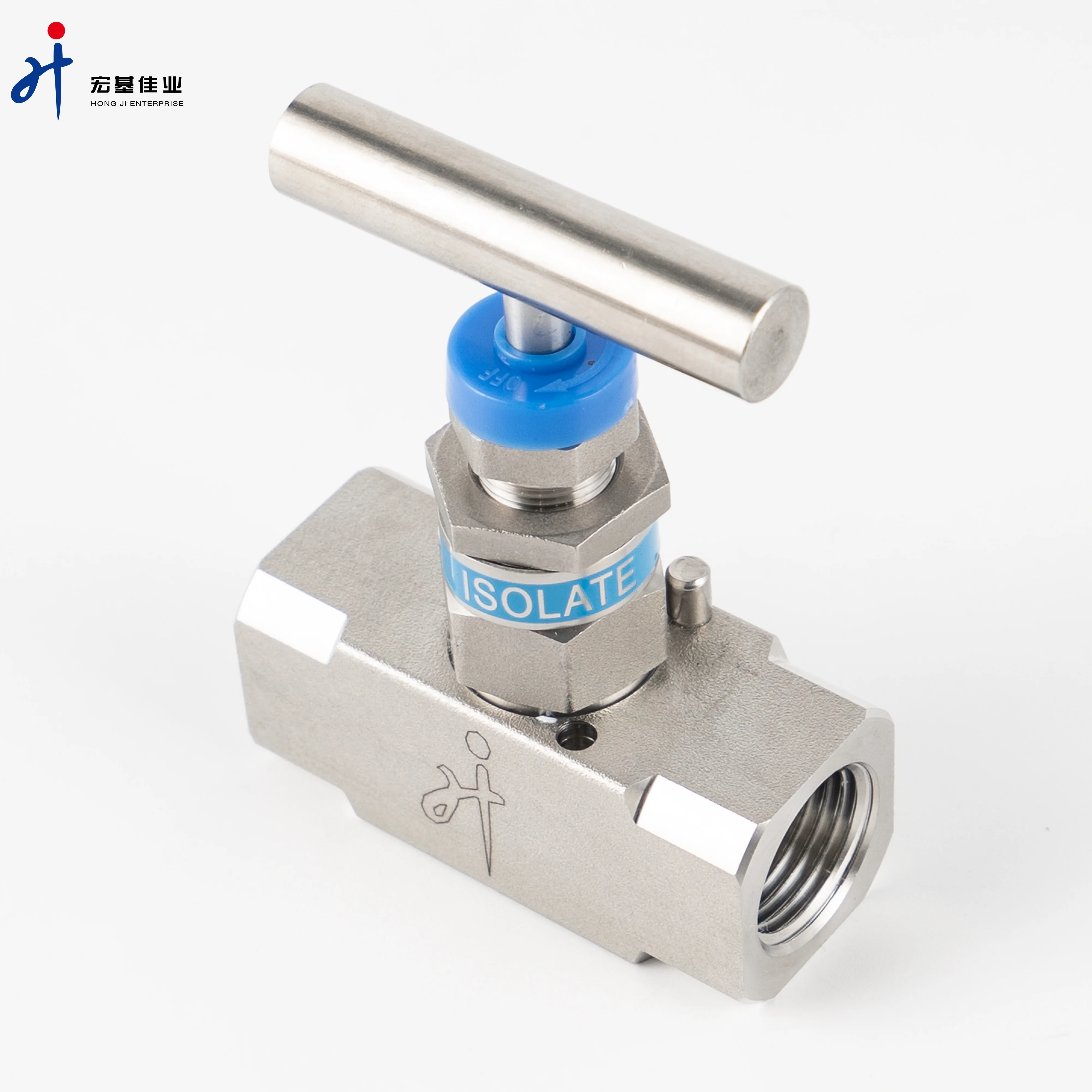 Hongji Female Thread Stainless Steel Flow Control Shut off Crane Adjustable Needle Valve