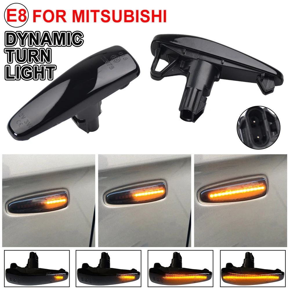 LED Dynamischer Blinker Seitenmarkierungsleuchte Sequentiell für Mitsubishi Lancer Evolution Evo X Outlander Sport RVR ASX Mirage 2014+ – Detail 10