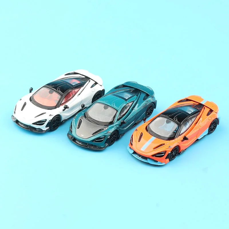 Massdi 1:64 Scale 765LT MCL1001 MCL1007 MCL1009 Simulation Alloy Car Model Static Display Collectible Gift Decoration Souvenir