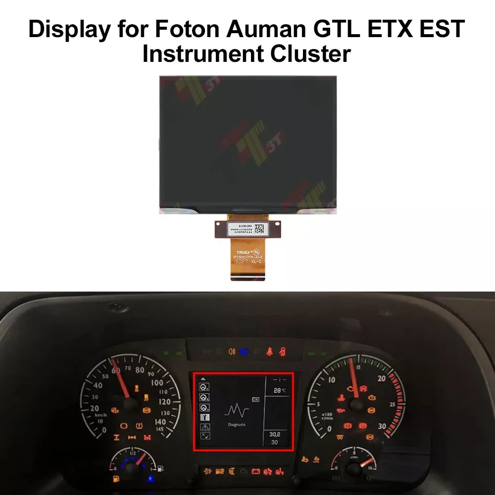 Dashboard LCD Display for Howo T7H T5G and Foton Auman GTL ETX EST Instrument Cluster