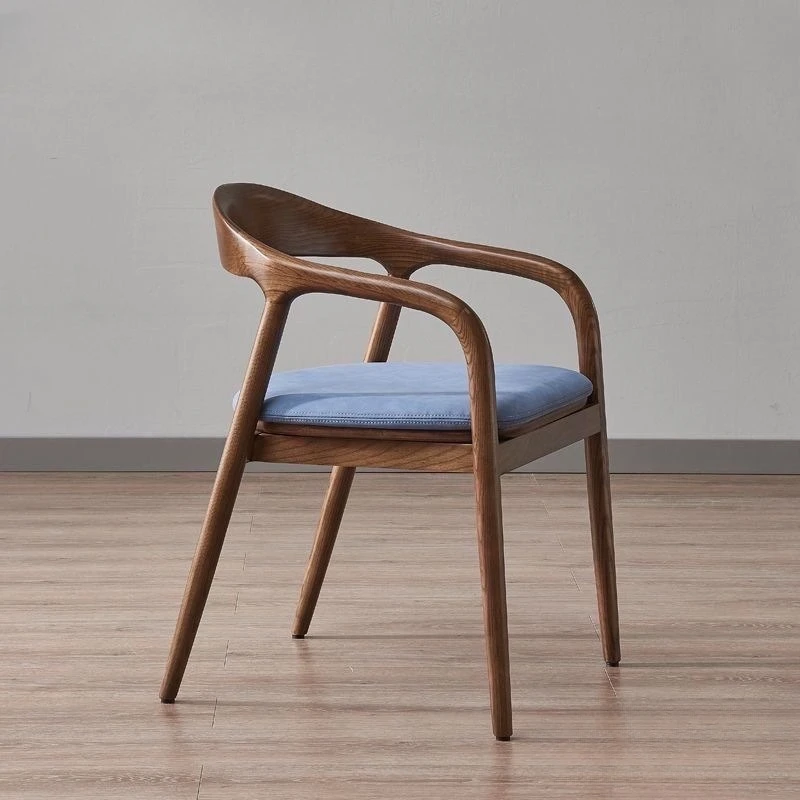 식당 의자 중국 의자, 북유럽 단일 단단한 나무, 학습 레스토랑 고급 편안한, 복고풍 단순 캐주얼