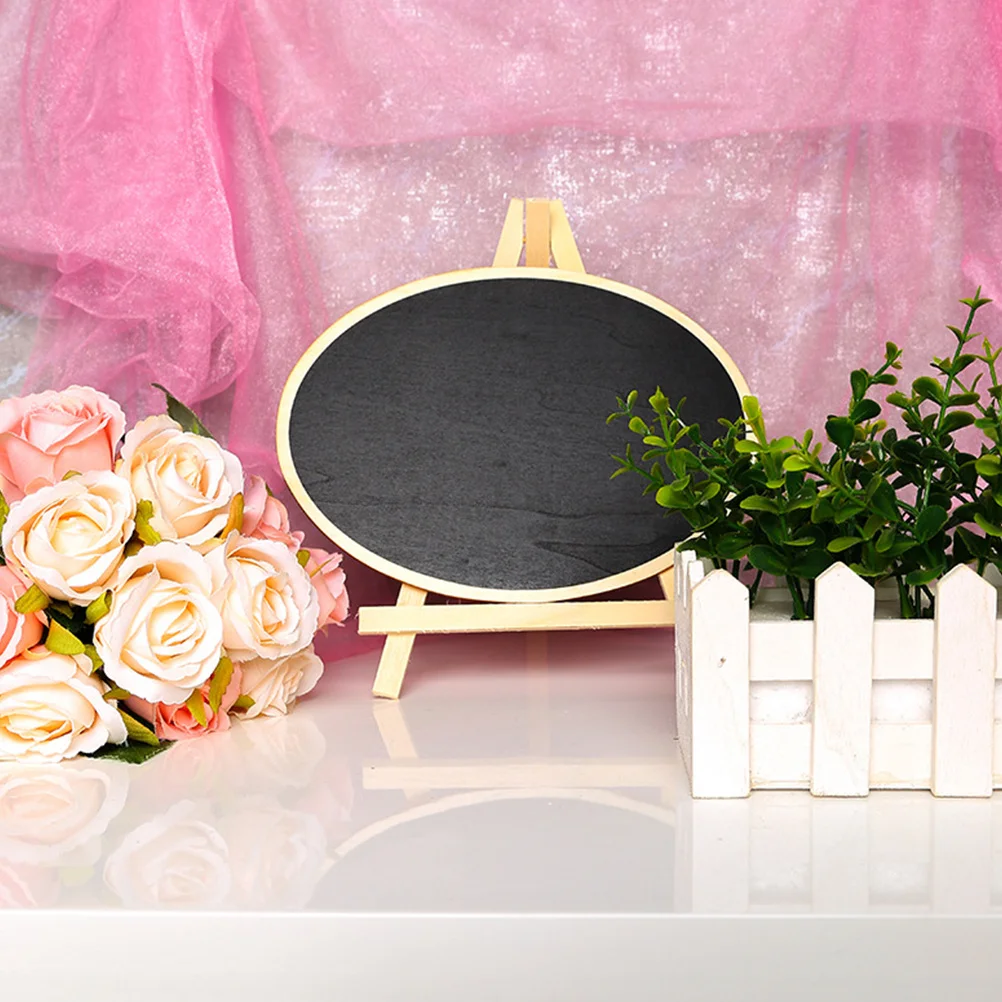 

5pcs Standing Chalkboard Wooden Message Board Desktop Decor Bar Sign Small Erasable Blackboard For Home Wedding Party Restaurant