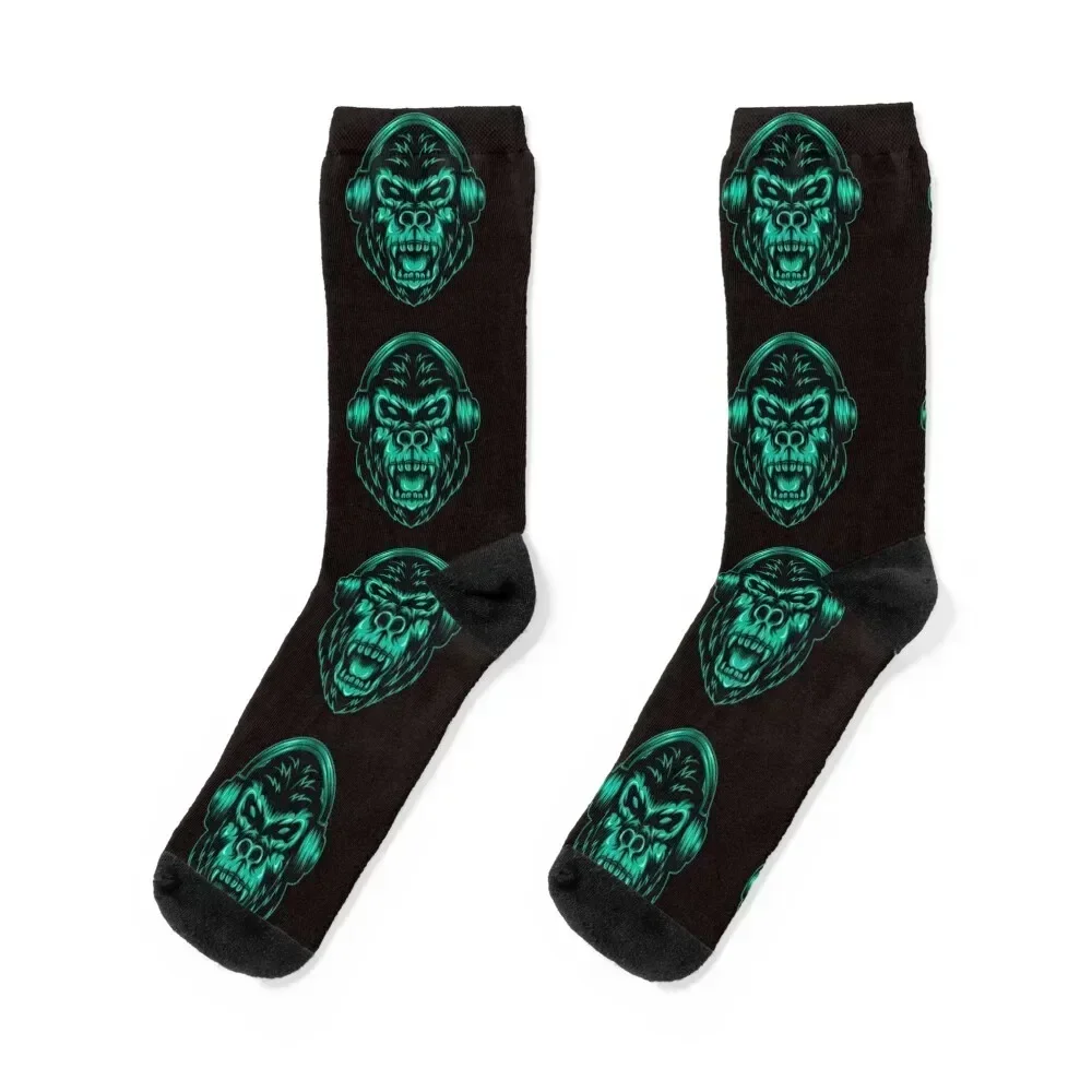 

GorillaHeadphone Socks kawaii tennis soccer anti-slip short Girl'S Socks Men's