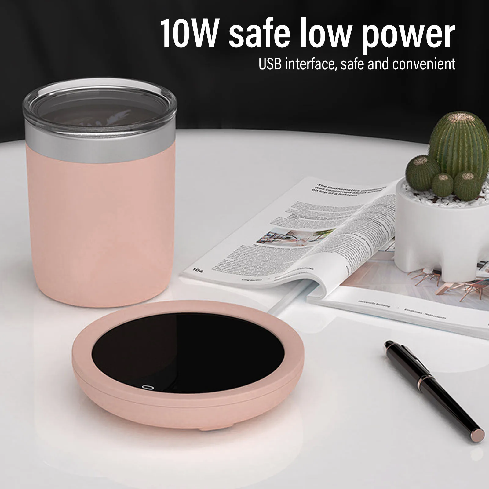 Aquecedor de caneca de café USB Interruptor de gravidade elétrico Placa de aquecimento de leite de 55 graus Celsius para escritório